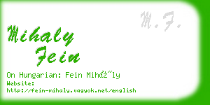 mihaly fein business card